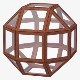 Polyhedron Small Rhombi 6-8, Davinci - Rhombicuboctahedron Solids, HD Png Download, Transparent PNG