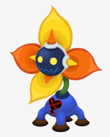 Kingdom Hearts Flower Heartless , Png Download - Heartless Robot Kingdom Hearts, Transparent Png, Transparent PNG