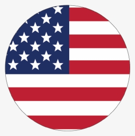 Us Flag - Vector Us Flag Circle, HD Png Download, Transparent PNG