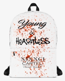 Image Of Young & Heartless Bloody - Backpack, HD Png Download, Transparent PNG