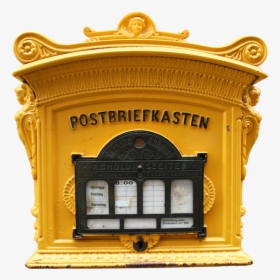 Post, Post Mail Box, Old, Yellow, Mailing, Letters - Boite Aux Lettres Allemande, HD Png Download, Transparent PNG
