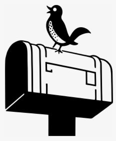 Bird On A Mailbox Clip Arts - Drawing For Letter Box, HD Png Download, Transparent PNG