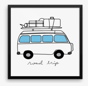Transparent Road Trip Clipart - Compact Van, HD Png Download, Transparent PNG