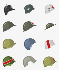 Ww2 Helmet Icons By Student Bradley Carlson - Ww2 Helmet Icon, HD Png Download, Transparent PNG