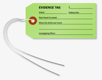 Evidence Tag Template, HD Png Download, Transparent PNG