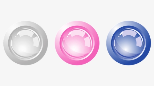 Buttons, White, Purple, Blue, Circle, Round, Circles - Circle, HD Png Download, Transparent PNG