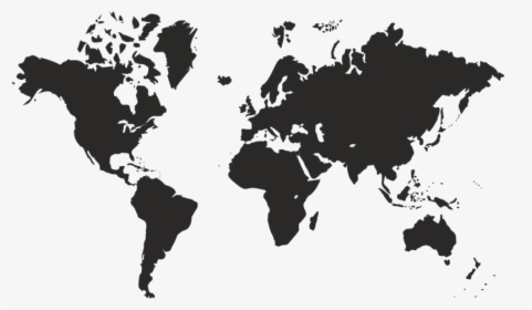 Simple Color World Map, HD Png Download, Transparent PNG