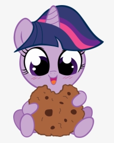 My Little Pony Clipart Ponny - Twilight Sparkle Eating Cookie, HD Png Download, Transparent PNG