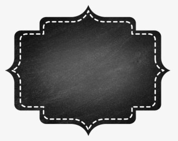 #chalkboard #label #tag #badge #textbox #black #fabric - Stencil, HD Png Download, Transparent PNG