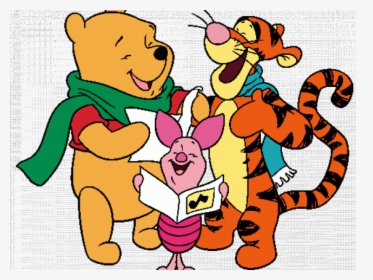 Merry Christmas Clipart Mickey Mouse - Winnie The Pooh Tigger Piglet, HD Png Download, Transparent PNG