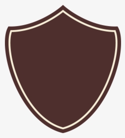 Brown Shield Badge With White Border - Shield, HD Png Download, Transparent PNG