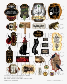 Witches Potion Bottles Clipart, HD Png Download, Transparent PNG