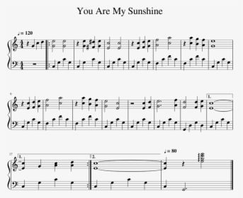 you are my sunshine sheet music for kids