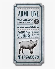 Tamarack Is A Privately Owned Campground Where My Family - Domestic Pig, HD Png Download, Transparent PNG