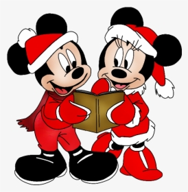 Minnie Mouse Christmas, Mickey Minnie Mouse, Disney - Mickey And Minnie Christmas Clipart, HD Png Download, Transparent PNG