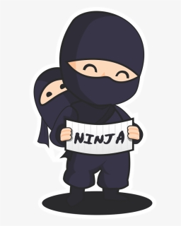 Ninja, Baby, Parent, Cartoon, Japan, Character, Cool - Cute Ninja, HD Png Download, Transparent PNG