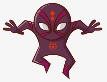 Cartoon Ninja Spider, HD Png Download, Transparent PNG