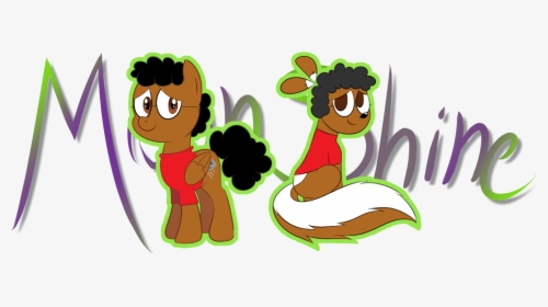 Moon Shine The Pony And Skunk - Cartoon, HD Png Download, Transparent PNG