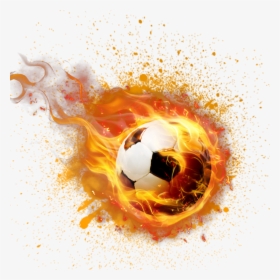 Transparent Ball Of Fire Clipart - Fire Transparent Football Png, Png Download, Transparent PNG
