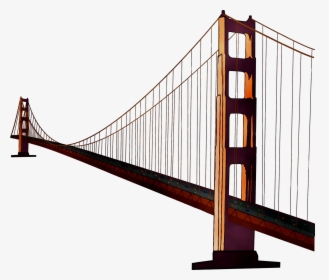 Golden Gate Bridge Suspension Bridge Image Clip Art - Transparent Golden Gate Bridge Png, Png Download, Transparent PNG