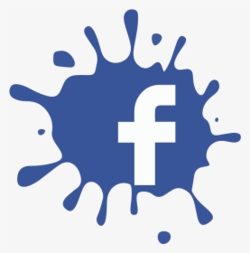 Facebook F Splat Splash Icon Logo Vector Free Vector - Social Media, HD Png Download, Transparent PNG