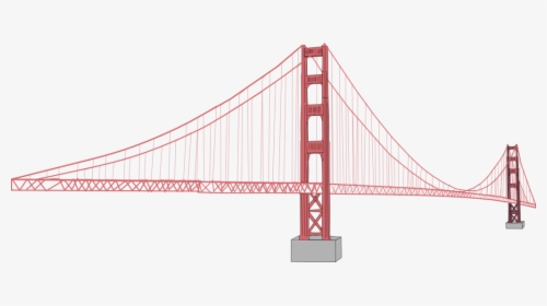 Gate Clip Suspension - Golden Gate Bridge, HD Png Download, Transparent PNG