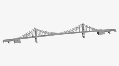 Mcclintic-marshall Tender D - Self-anchored Suspension Bridge, HD Png Download, Transparent PNG