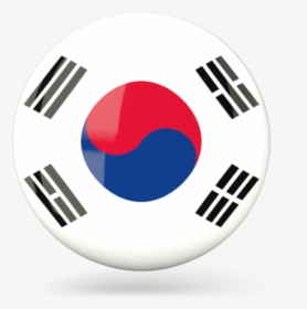 Art - Korea Flag Round Png, Transparent Png, Transparent PNG