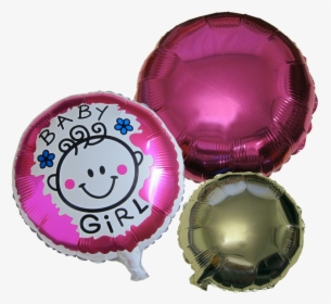 Baby Shower Girl Balloons 3 Pieces Set - Balloon, HD Png Download, Transparent PNG