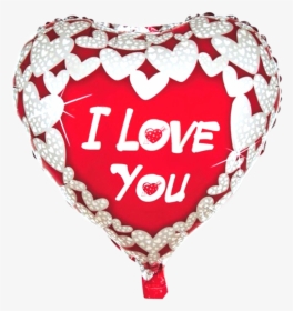 Transparent Deflated Balloon Png - Balao Coracao I Love You, Png Download, Transparent PNG