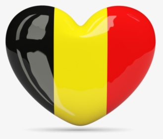 Belgium Flag Heart Png, Transparent Png, Transparent PNG