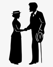 Download Free Gentleman Png File Hd Icon Favicon - Lady And Gentleman Silhouette, Transparent Png, Transparent PNG