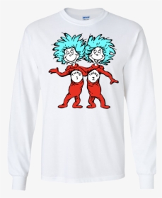 Thing 1 And Thing 2 Long Sleeve - Dr Seuss Thing 1 Thing 2, HD Png Download, Transparent PNG