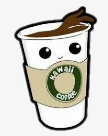 Cute Kawaii Coffee Sticker - Draw Cute Kawaii Food, HD Png Download, Transparent PNG