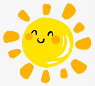 Sun Sticker Png - Transparent Background Cute Sun Png, Png Download, Transparent PNG
