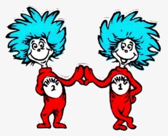 #drsuess #thing1 #thing2 #books - Thing Cat In The Hat, HD Png Download, Transparent PNG