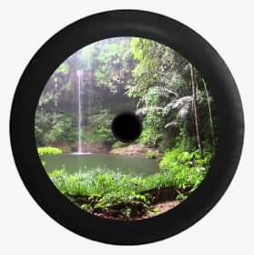 Jeep Wrangler Jl Backup Camera Jungle Rainforest Oasis - Wald Wasserfall, HD Png Download, Transparent PNG