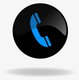 Call, Call Button Black And Blue, Button, Web, Internet - Telephone Call Button, HD Png Download, Transparent PNG