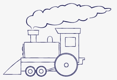 Thomas Train Rail Transport Drawing Steam Locomotive - Train With Smoke Clipart, HD Png Download, Transparent PNG