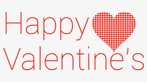 Happy Valentine S Modern Text Red Heart - San Valentin Moderno Png, Transparent Png, Transparent PNG