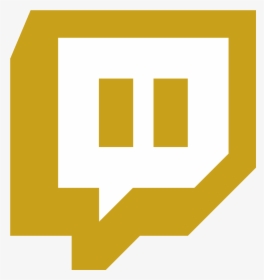 - Gold Twitch Logo Png , Png Download - Twitch Icon Transparent Background, Png Download, Transparent PNG