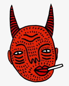 Shop Polly Nor Illustration - Polly Nor Devil Head, HD Png Download, Transparent PNG