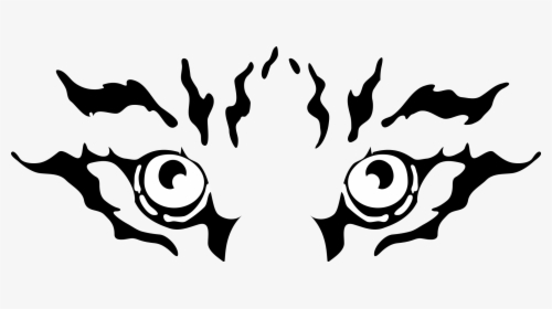 Png Transparent Eye Black And White Free Download Best - Black And White Tiger Clipart, Png Download, Transparent PNG