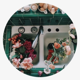 Flowers In Sink Aesthetic, HD Png Download, Transparent PNG