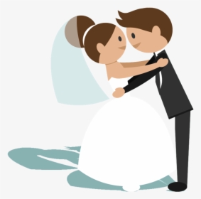 Clipart Bride And Groom Animation - Marriage Bride And Groom Emoji, HD Png Download, Transparent PNG