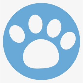 Blue Paw In Circle , Png Download - Blue Paw Circle, Transparent Png, Transparent PNG