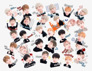 Stickers Tumblr Png Bts On Log Wall - Kpop Stickers Bts Png, Transparent Png, Transparent PNG