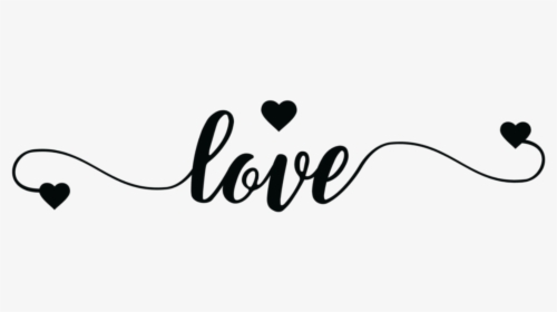 Love Black Tumblr Text Hearts Sticker Adesivos Collections - Vinilo Cabecera Love, HD Png Download, Transparent PNG