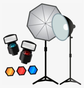 Camera Lights Clipart - Camera, HD Png Download, Transparent PNG