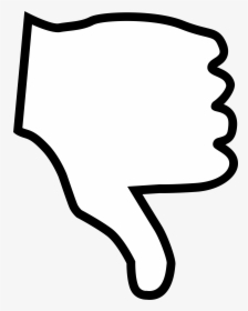 Transparent Facebook Thumbs Down Png - Easy To Draw Thumbs Down, Png Download, Transparent PNG